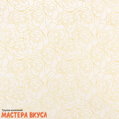 Бумага упаковочная тишью "Цветы", розовая, 50*70 см (упак 5 листов) 