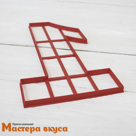 Вырубка пластик, для торта "Цифра 1", 26 см