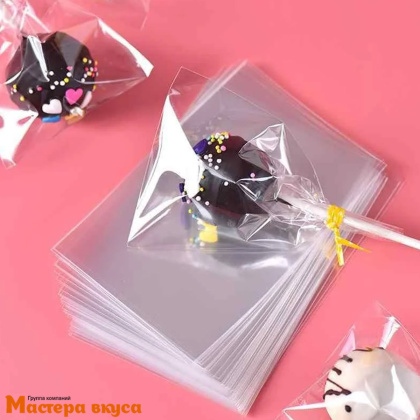 Пакет для пряников и леденцов  8*12 см (ш*в) БЕЗ КЛЕЕВОГО КЛАПАНА, упак 100 шт