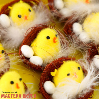 Фигурка Пасхальная "Цыпленок в гнёздышке",4*5*5см