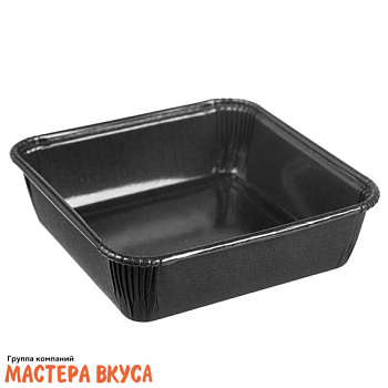 Форма бумажная ОПТИМА силиконизированная жаростойкая, коричневая 100*100 мм h30 мм