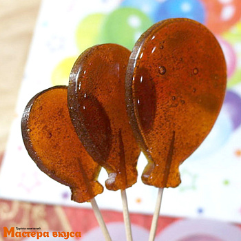 Форма для леденцов силиконовая ВОЗДУШНЫЙ ШАРИК, (3 ячейки) d 4,5,6 см