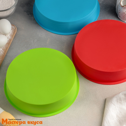 Форма силиконовая КРУГ, d24 h5 см 