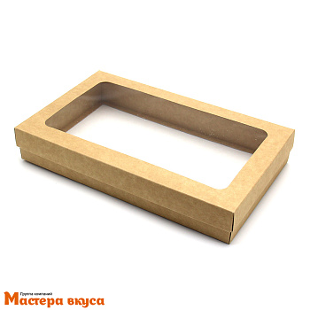 Упаковка для клубники в шоколаде 250*150*40 мм (крафт) (2-д)