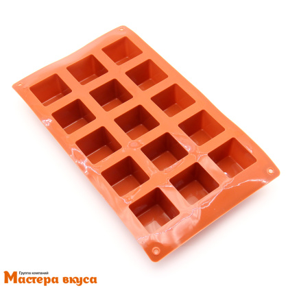 Форма силиконовая КУБ, ячейка 30*30 мм, (15 ячеек) 26*15 см