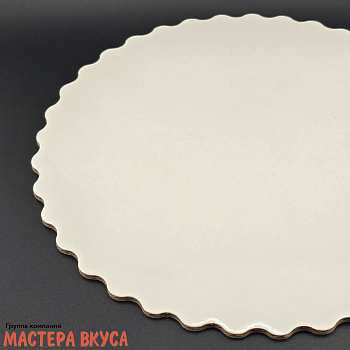 Подложка 4,5 мм, D240 мм белый/белый (ромашка)