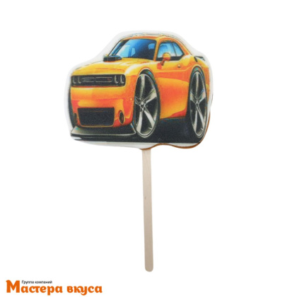 Топпер имбирный пряник "Машина спортивная,микс" , ~10*7,5 см, 55 гр