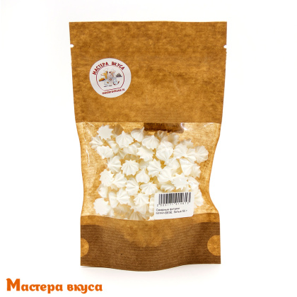 Сахарные украшения МЕРЕНГА (безе) мини, белые 50 гр