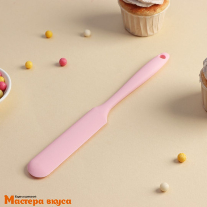 Лопатка силиконовая безшовная 24,5*2,6см (узкая), "Винфор"