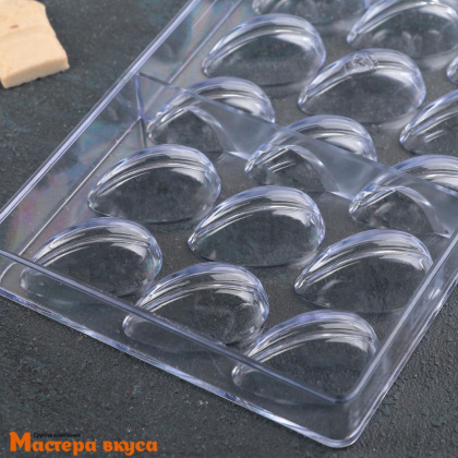 Форма для шоколада  прочный пластик СЕМЕЧКИ, (21 ячейка) 33*16,2*2,6 см