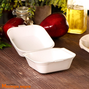 Упаковка для бенто-торта и моти 130*130*70 мм, (полистирол)