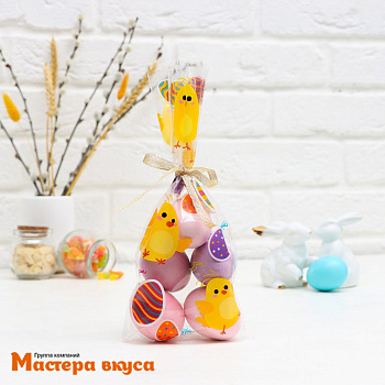 Пакет для сладостей 13*27 см, "Цыплята"