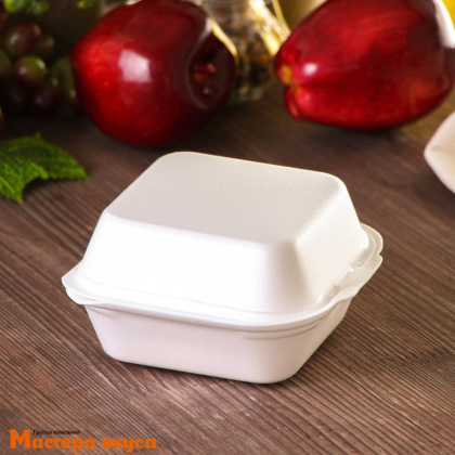 Упаковка для бенто-торта и моти 130*130*70 мм, (полистирол)