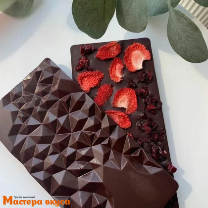 Форма для шоколада силиконовая, плитка ГАЛАКТИКА 15,5*8*1,3 см