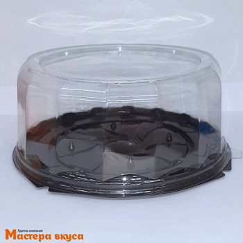 Контейнер круглый,  D220  h89 мм (комплект дно КОРИЧН/крышка), УК-294ВГ