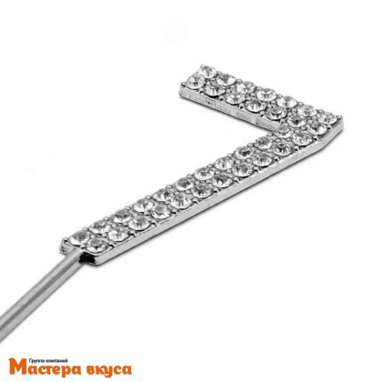 Топпер со стразами (серебро) - 7, выс.цифры ~5 см