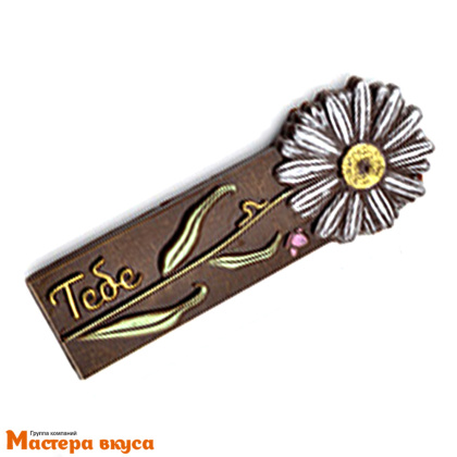 Форма для шоколада пластиковая, плитка ГЕРБЕРА ТЕБЕ, 145*55*9 мм 