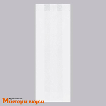 Пакет бумажный 300*100*50 мм, без окна, V-образное дно, (белый)