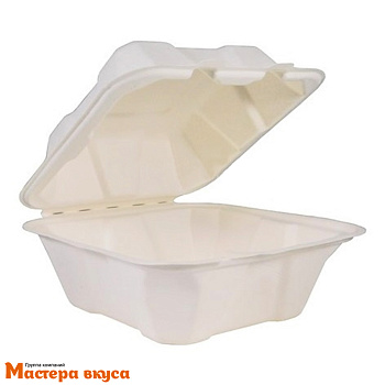 Упаковка для бенто-торта и моти 154*152*88 мм, (сахарный тростник)