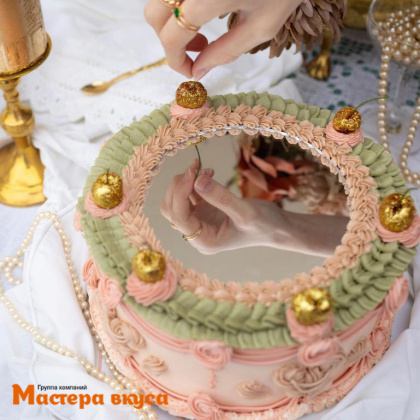 Зеркало акриловое для СЕЛФИ-ТОРТА (SELFIE CAKE), d 12 см