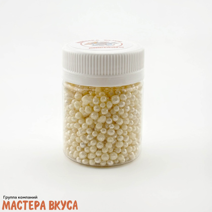 Посыпка Шарики зерновые Жемчуг  СЕРЕБРО №101 (d2-5мм), 30гр
