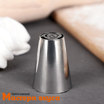 Насадка стальная ТЮЛЬПАН №1,  d-30мм, вых.17мм, h-40мм 