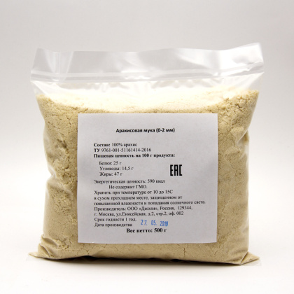 Мука АРАХИСОВАЯ Орехпродукт, 500 гр