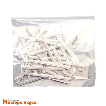 Твист-лента в нарезке, БЕЛАЯ, 5 см, (упак 50 шт)