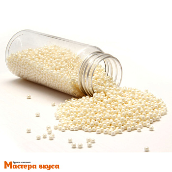 Посыпка Шарики зерновые Жемчуг  СЕРЕБРО №101 (d2-5мм), 75 гр