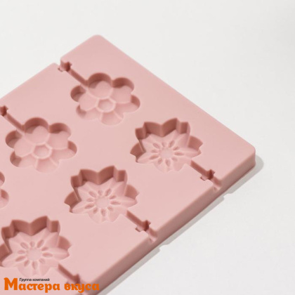 Форма для леденцов силиконовая КЛУМБА, (12 ячеек) 25*10,5*1см 