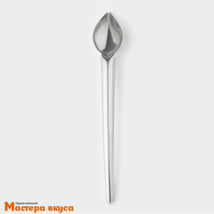 Ложка металлическая сервировочная для моделирования, 19*3 см (алюминий) "Konfinetta"