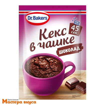 Десерт Кекс в чашке, шоколадный Dr.Bakers, 55г