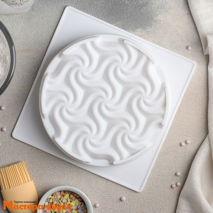 Форма силиконовая, для муссовых десертов ВИХРЬ, d-15,5см h-5,5см