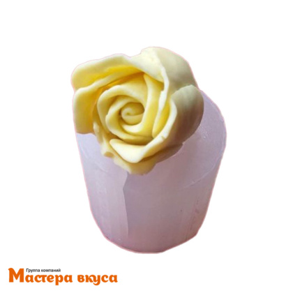 Молд силиконовый  3D РОЗА, изд d36 мм h42 мм (~28гр)