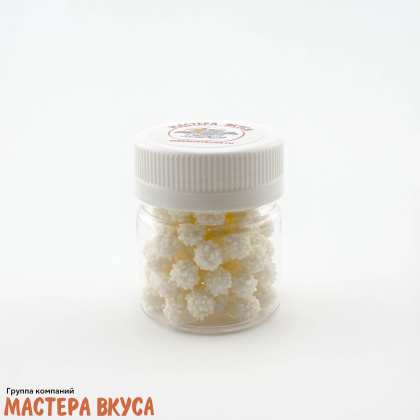 Посыпка САХАРНЫЕ ПОМПОНЫ белые, 15 гр 