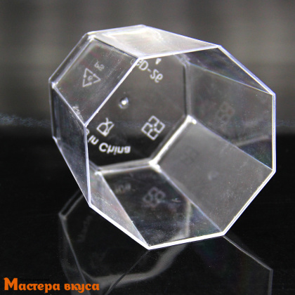 Креманка-стаканчик ВОСЬМИГРАННИК, 160 мл, D70мм h66мм, (пластик)